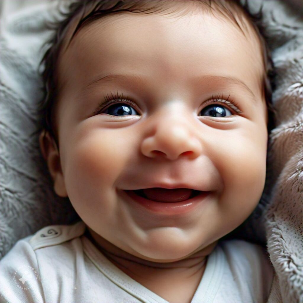 smiling baby mobcup